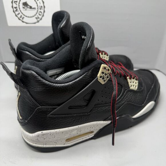 Air Jordan 4 Retro LS Oreo MEN Grey Black Leather 314254-003 Size 11 Preowned main image 11